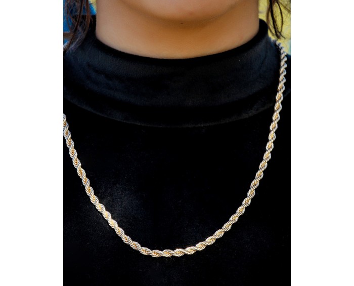 ANINE BING Twist Rope Necklace - Gold