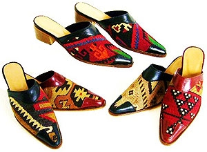 kilim mules