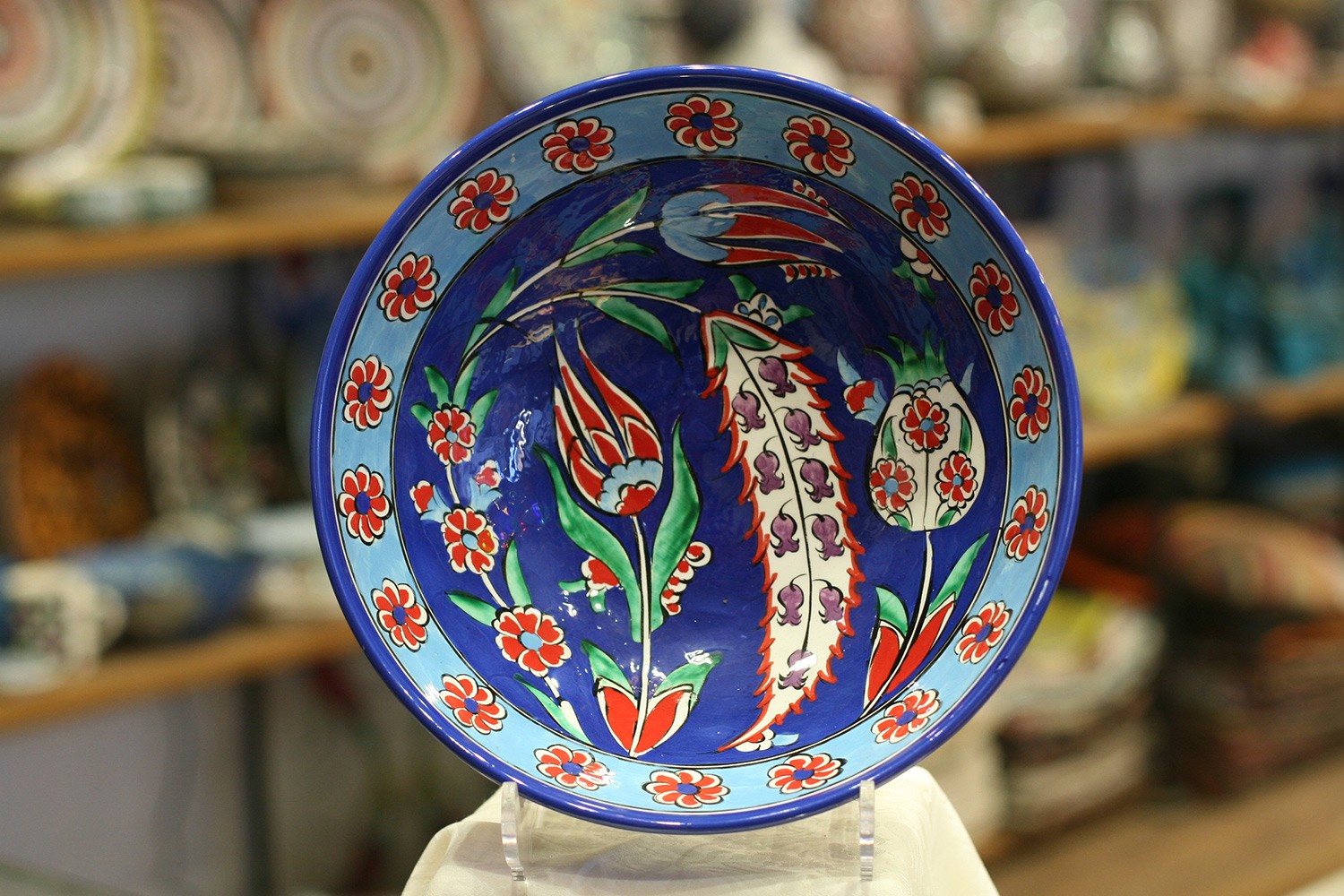 15 cm Handmade Turkish Pottery Hand Painted Ceramic Bowls 