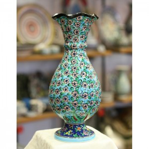 25 cm Turkish ceramic vase blue and white vases 10 inches handmade ceramic vases